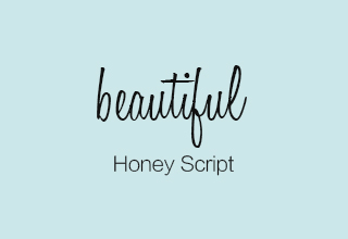 honey script字体下载