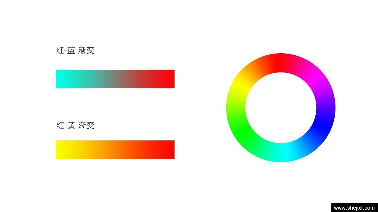 渐变色配色技巧(1)对比用色(1)