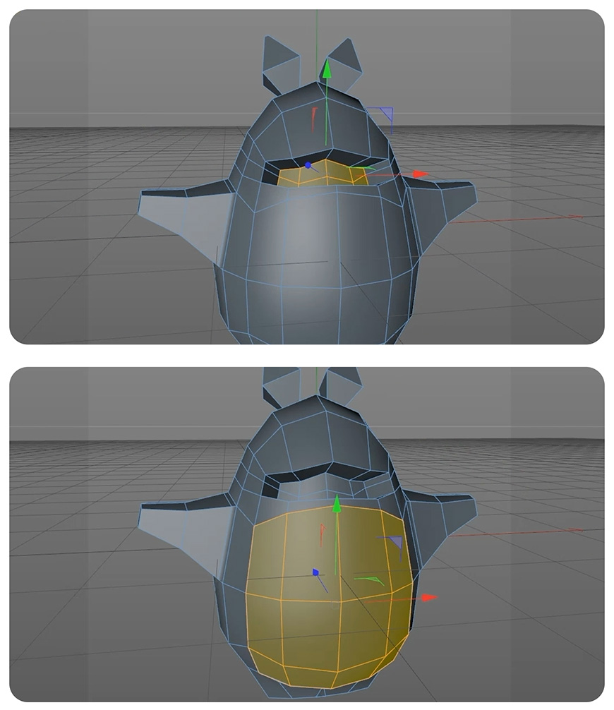 C4D教程！怎么用默认渲染器制作卡通龙猫