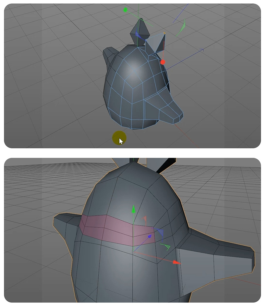 C4D教程！怎么用默认渲染器制作卡通龙猫