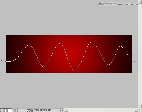 ps制作波浪心跳线教程